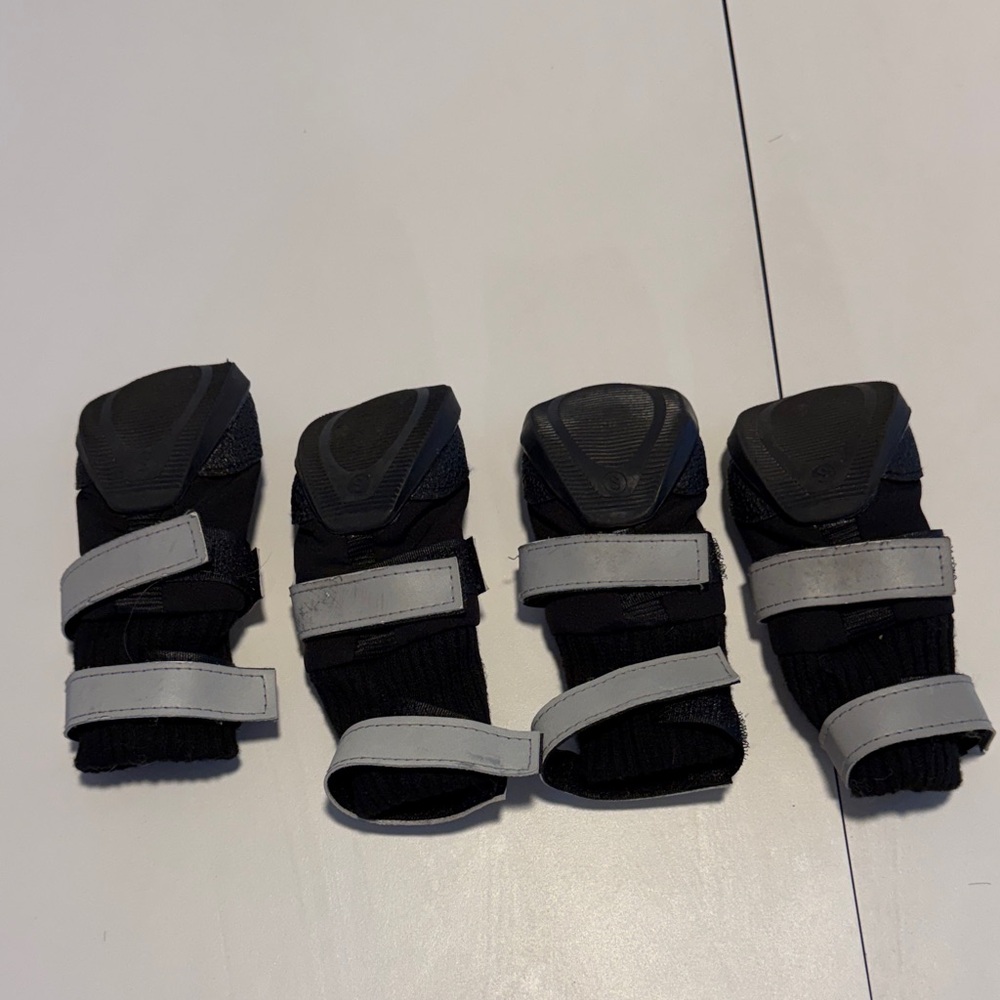 Black and Gray dog booties